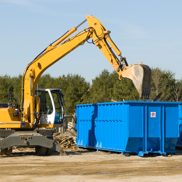 what size residential dumpster rentals are available in Briarcliff Manor New York